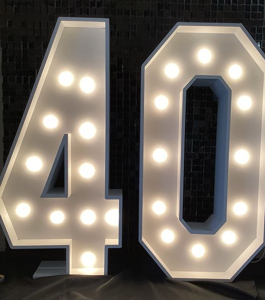 RENTAL Light Up Numbers