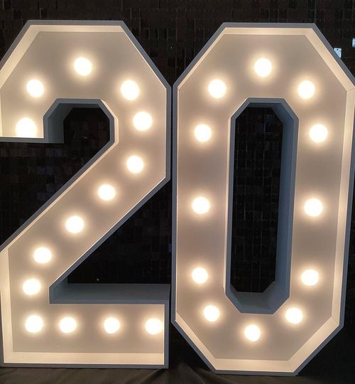 RENTAL Light Up Numbers