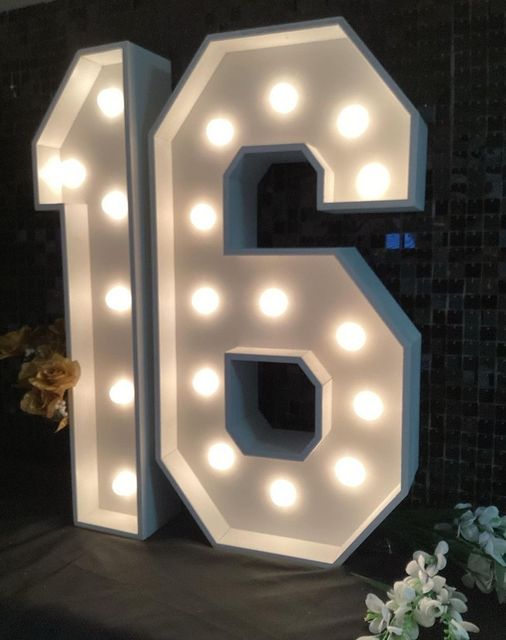 RENTAL Light Up Numbers