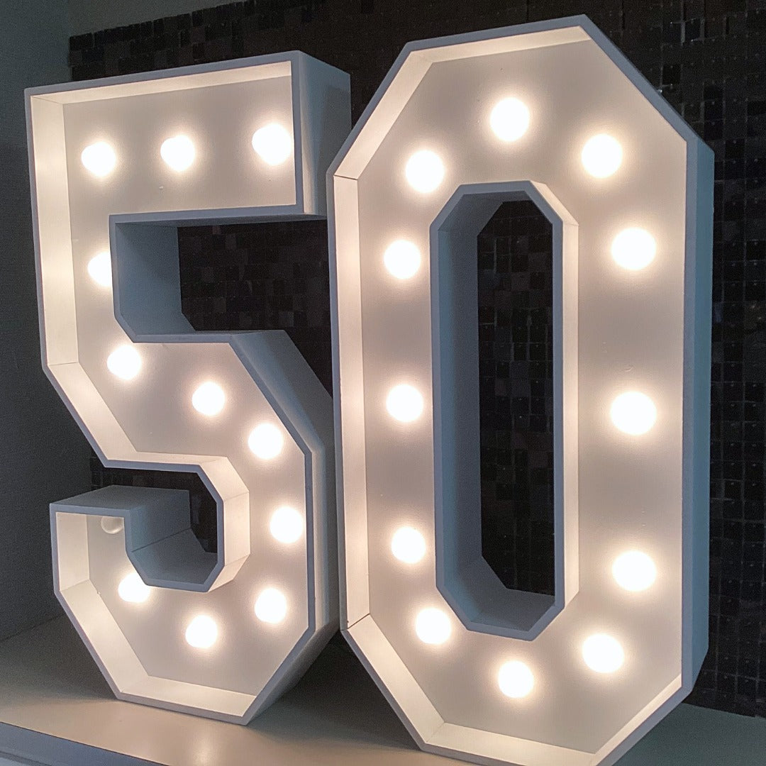 RENTAL Light Up Numbers