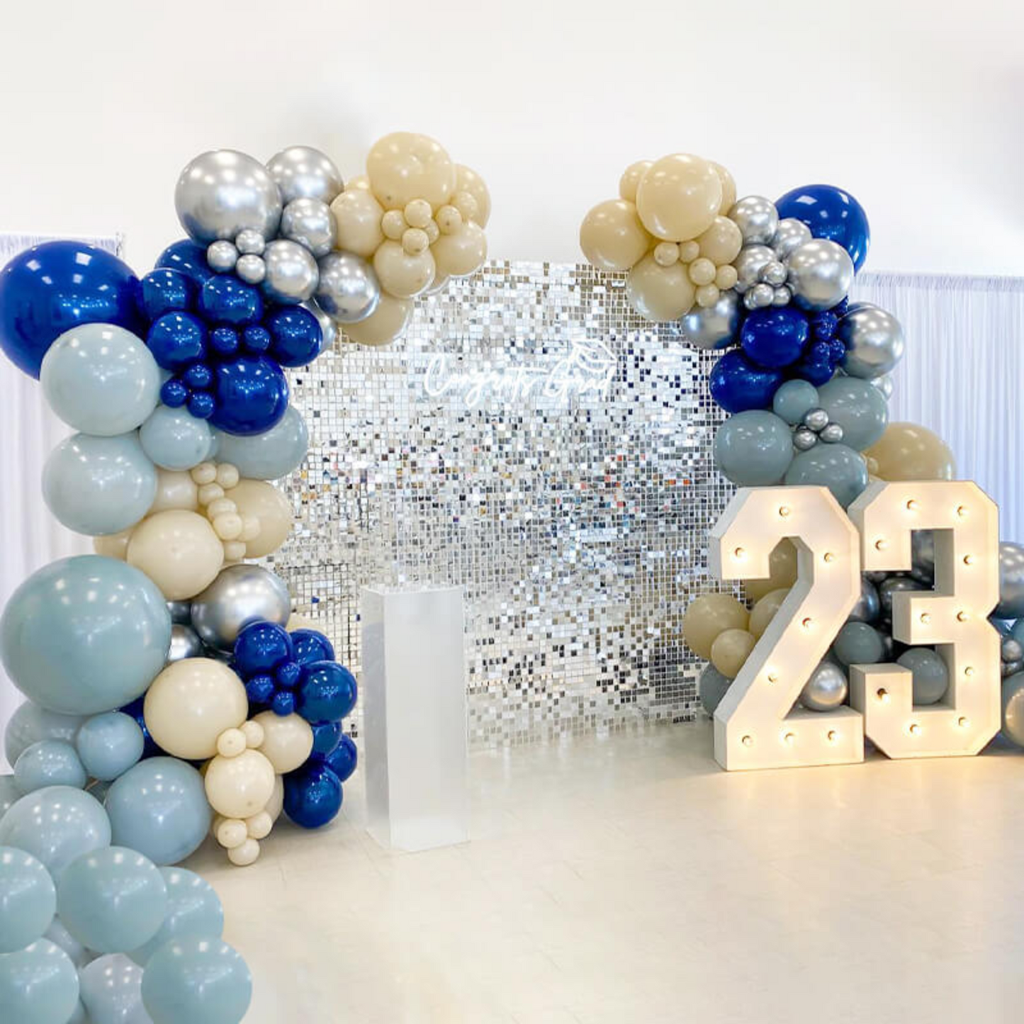 Local Rental Photo Backdrop Elegant Walls - 24Panels Only