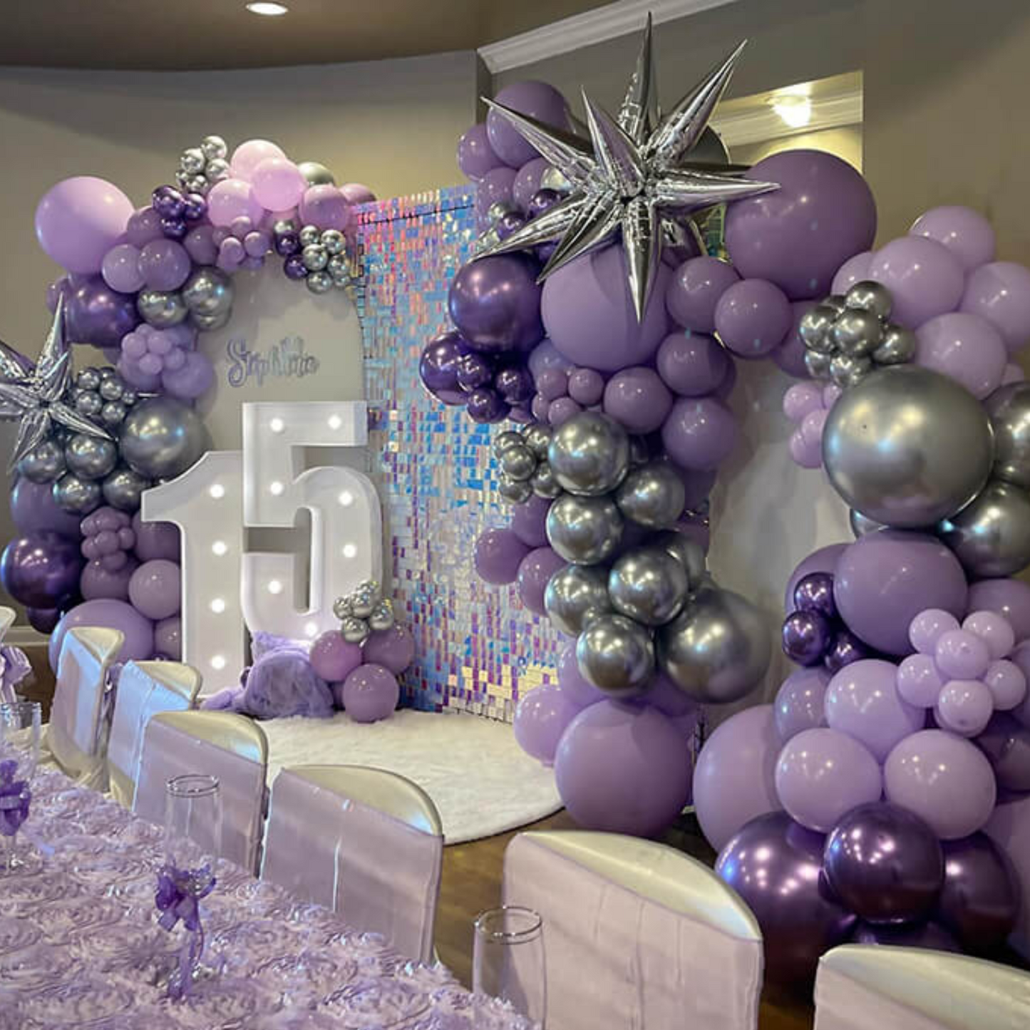 Local Rental Photo Backdrop Elegant Walls - 24Panels Only