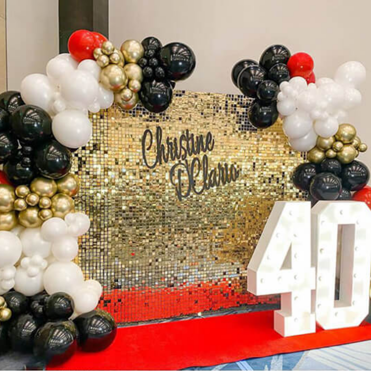 Local Rental Photo Backdrop Elegant Walls - 24Panels Only