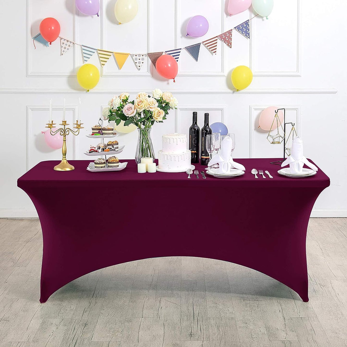 Local Rental Rectangular Stretchy Table Covers