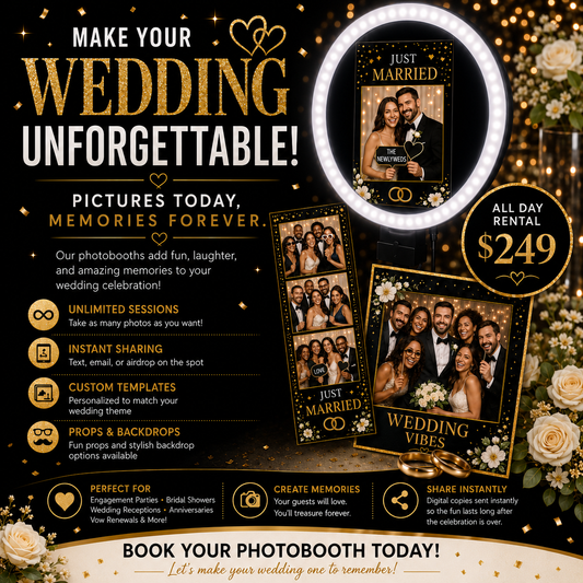 All-Day Wedding Photo Booth Rental – Atlanta, GA