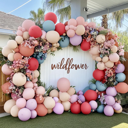 Boho Wild Thing Premade Ready To Hang Balloon Garland Arch For Backdrops